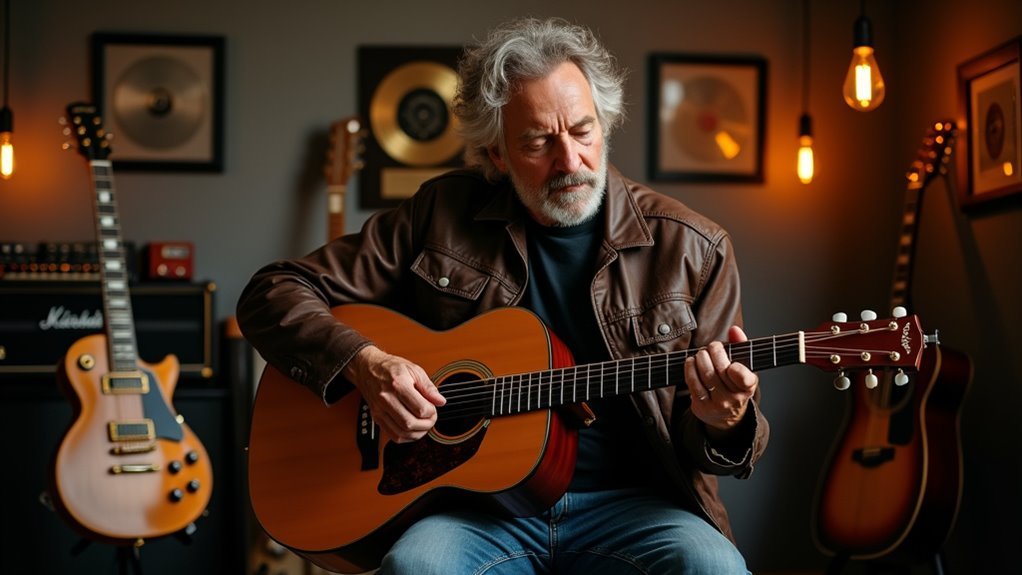 playing guitar with nails