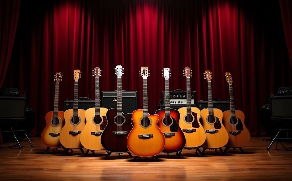 top country acoustic guitars